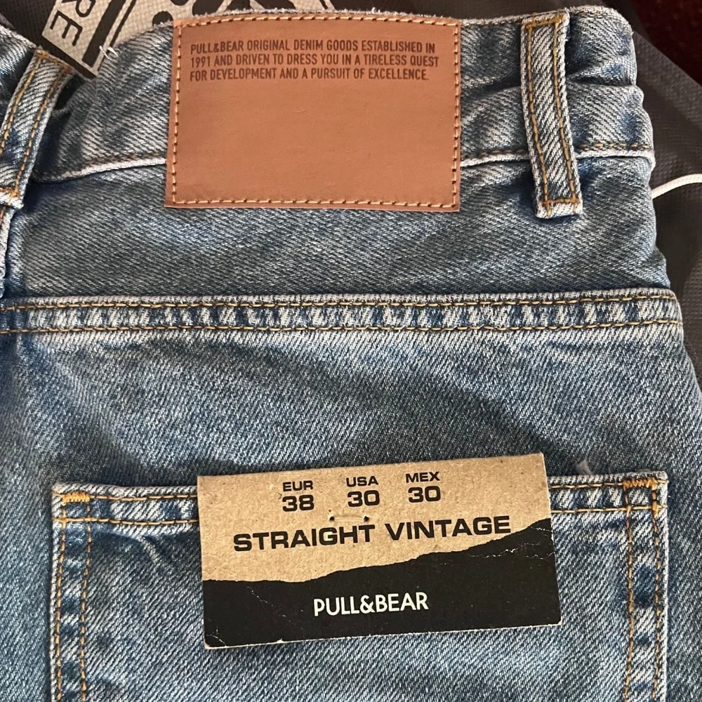 Mens Pull&Bear “Straight Vintage” Jeans W30 / (Unisex, Blue Denim)👖Bundle & Save - Picture 6 of 9